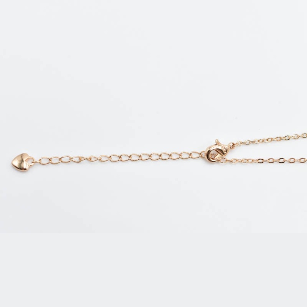 Dainty 14k Gold Plated Pave Triangle Necklace - Picture 4 of 5